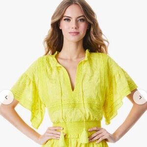Alice + Olivia Tabitha Cotton Relaxed Fit Top